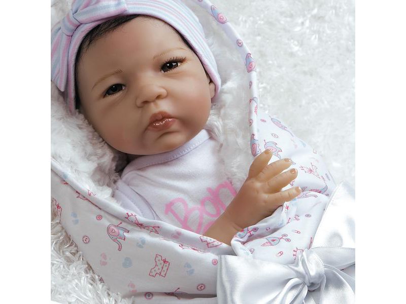 Paradise Galleries Reborn Baby Doll in Lifelike Flextouch Silicone Vinyl Baby Bundles: Spoiled, 19 inch, 7-Piece Ensemble
