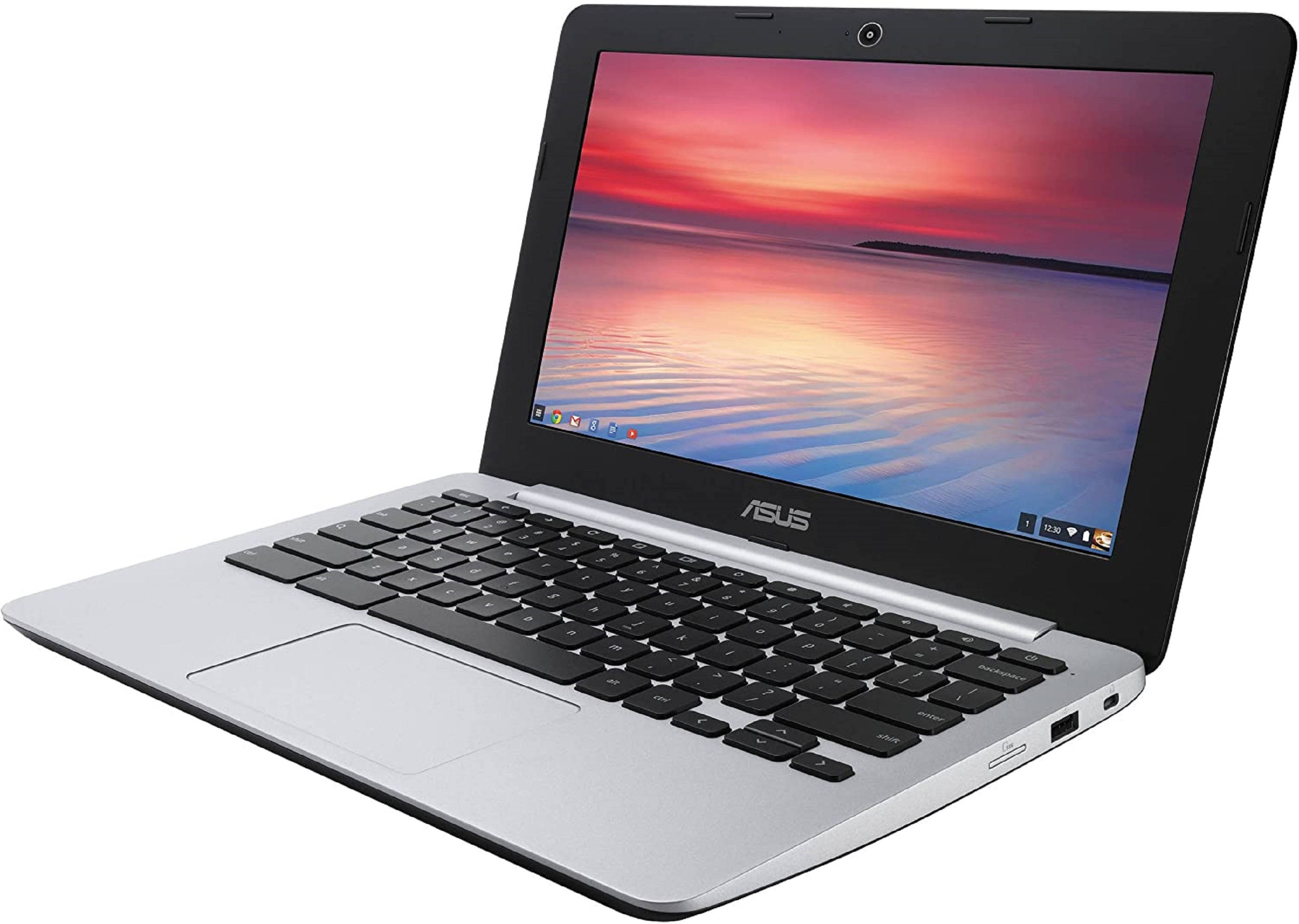 ASUS Chromebook C200MA-EDU, 2.16 GHz Intel Celeron, 2GB DDR3 RAM, 16GB SSD Hard Drive, Chrome, 11" Screen (Grade B)