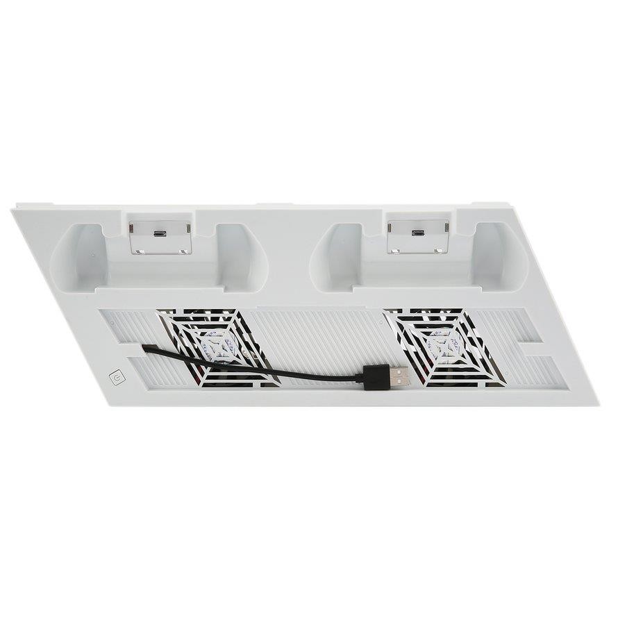 YH10 Multifunctional Vertical Stand Cooling Fan Dual Charging Station for PS4