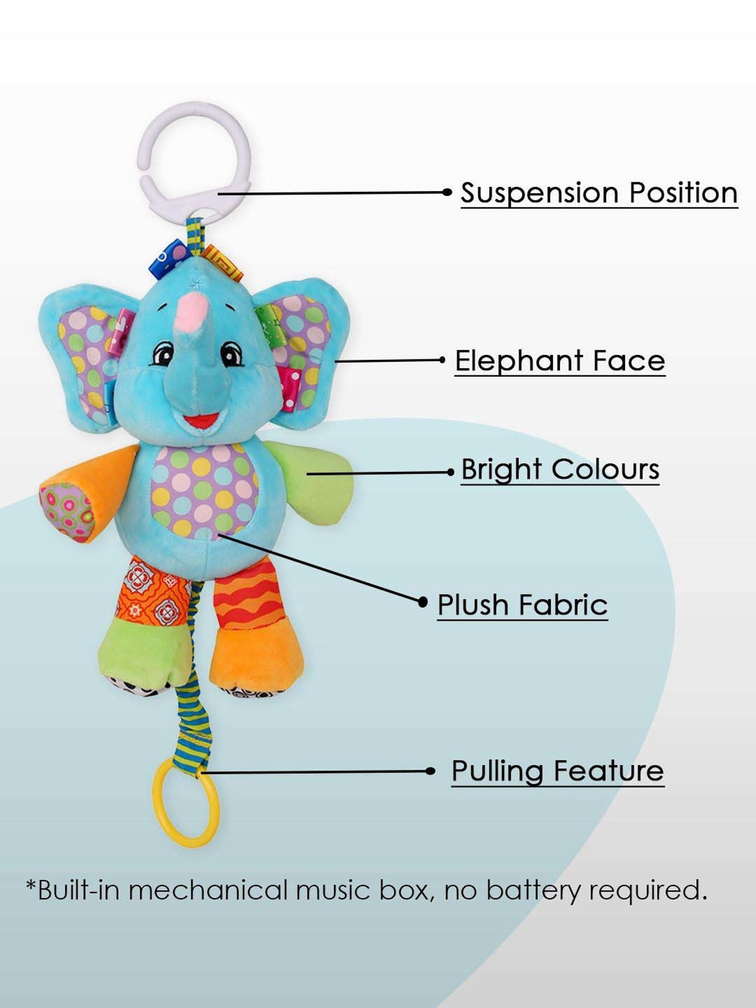 Baby Moo Kids Blue Pulling Toy