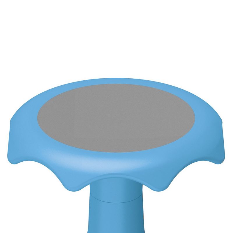 Gaiam Kid Classic Stability Balance Ball Chair with Reliable 4 Wheel Base to Adopt Healthy Posture, Keep Body Active, and Mind Engaged, Orange & Gray