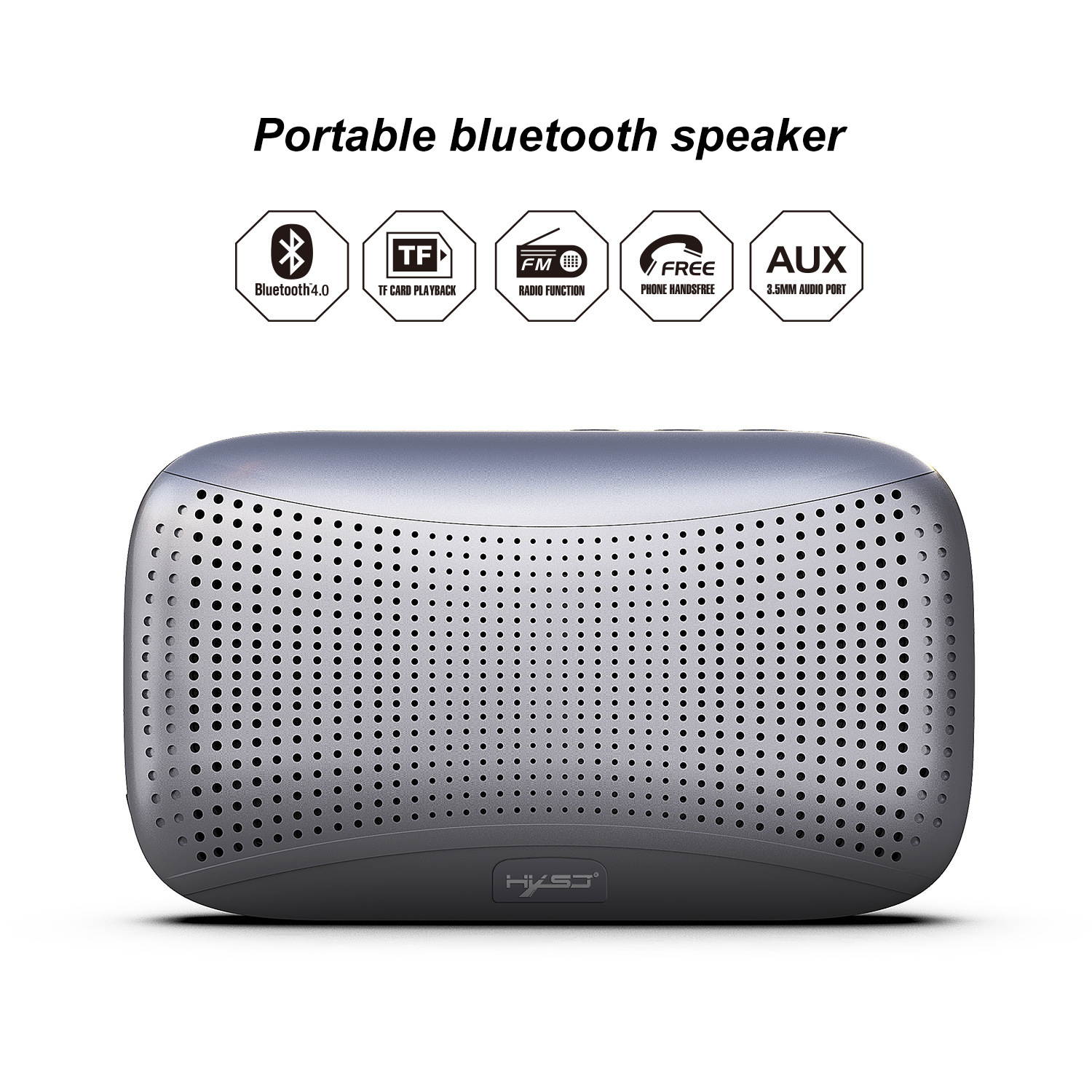 HXSJ Q7 Thin Light Bluetooth Audio Wireless Bluetooth Speaker Outdoor Riding PORTABLE AUDIO SUBWOOFER Card