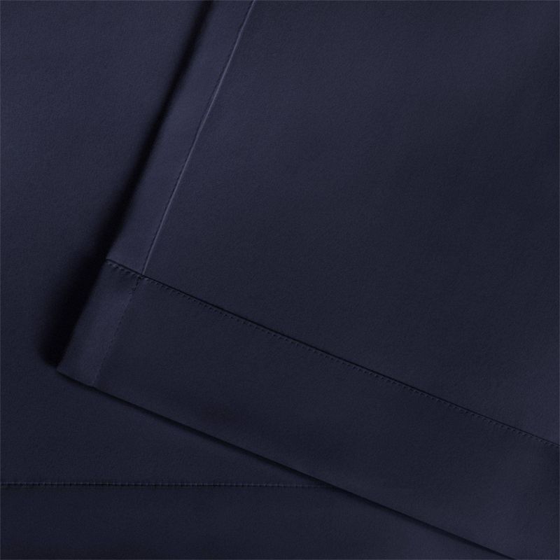 96"x52" Sateen Room Darkening Curtain Panel Navy - Exclusive Home