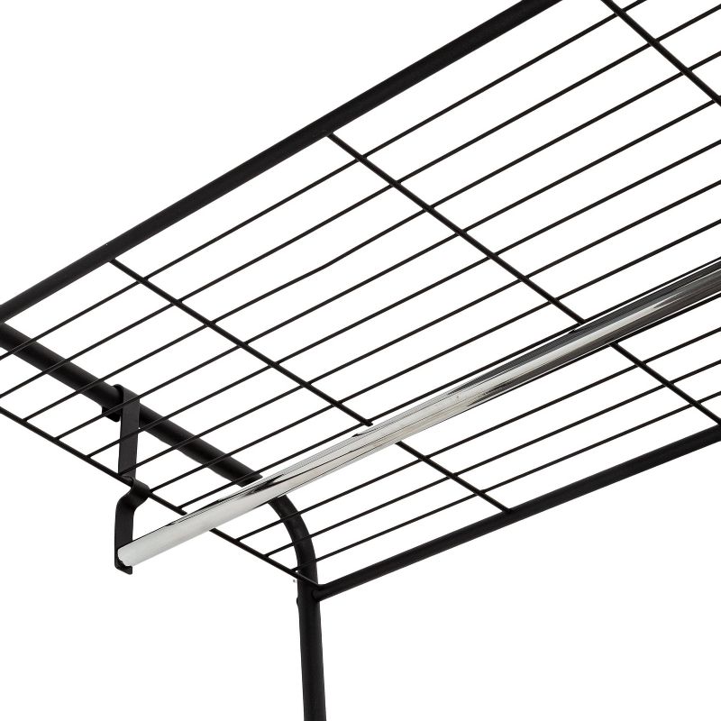 Freestanding Closet Black/Silver - Room Essentials™