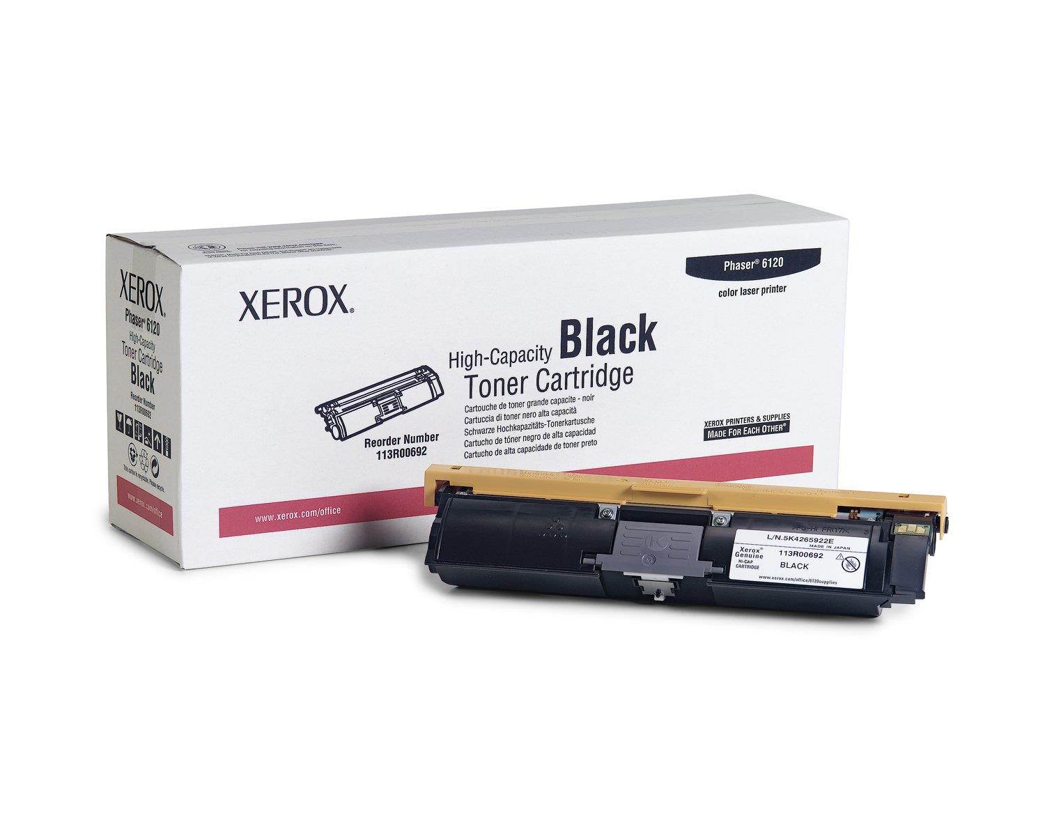 XEROX black high capacity toner for phaser 6120 113R00692