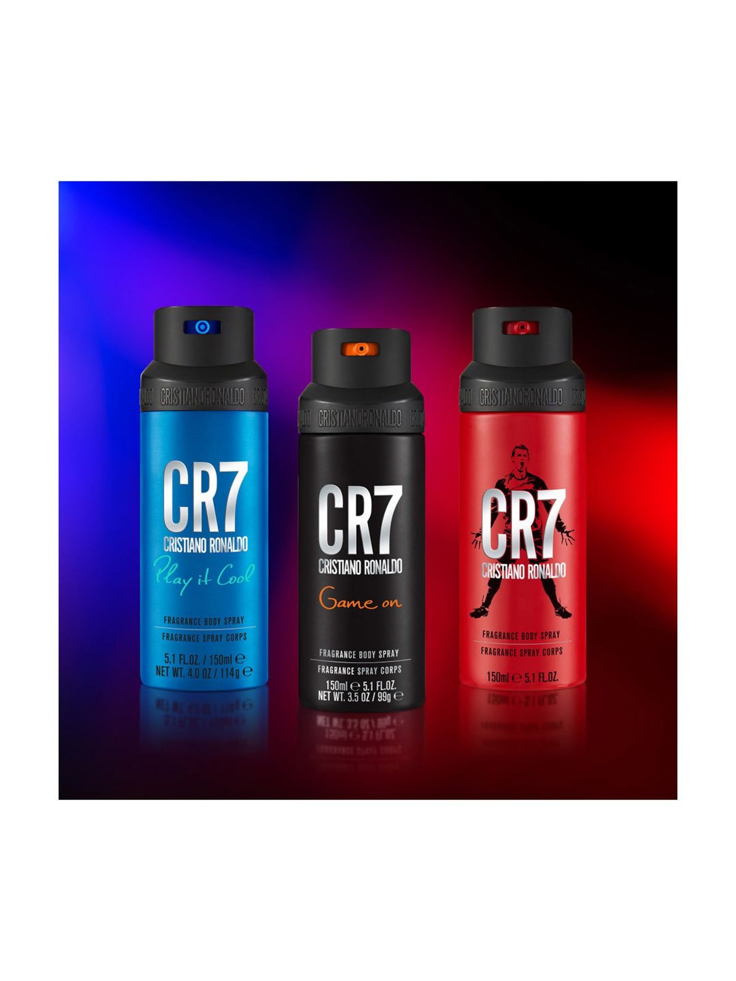 Cristiano Ronaldo CR7 Game On Body Spray - 150 ml (Pack of 2)