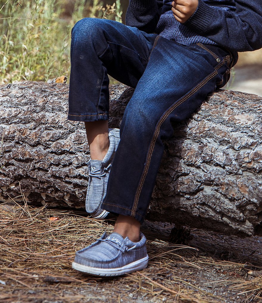 Hey Dude Boys' Wally Linen Washable Slip-Ons (Toddler)