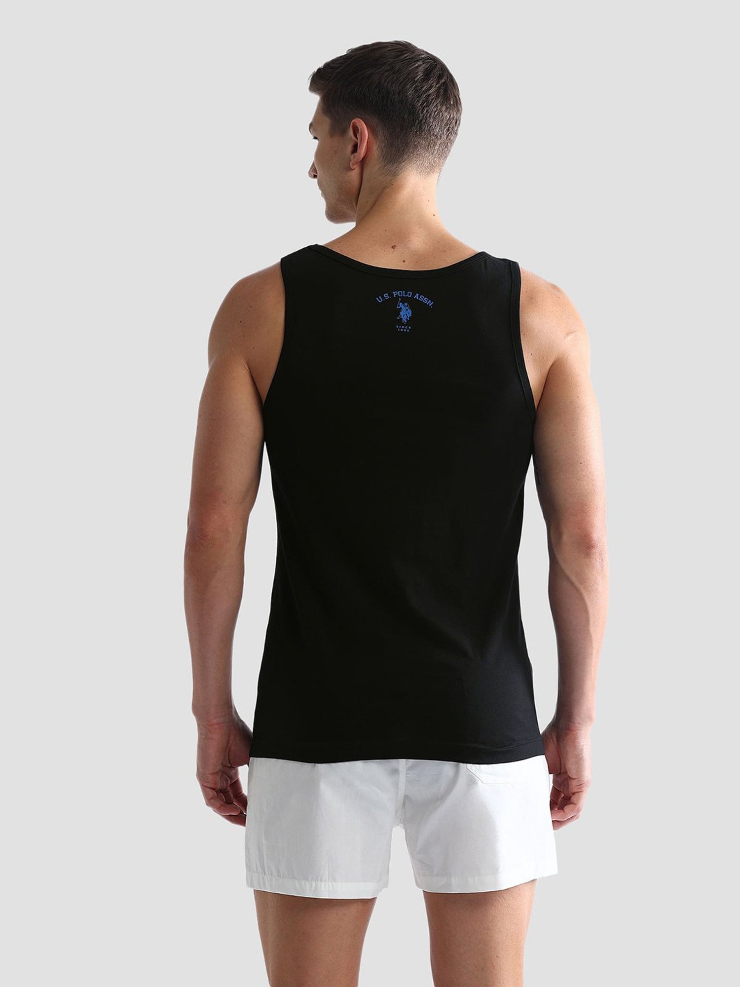 Cantabil Navy Blue Cotton Regular Fit Vest