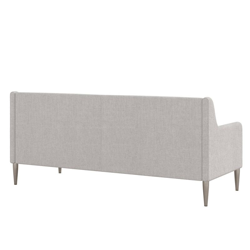 Virginia Modern Sofa Light Gray Linen - CosmoLiving by Cosmopolitan