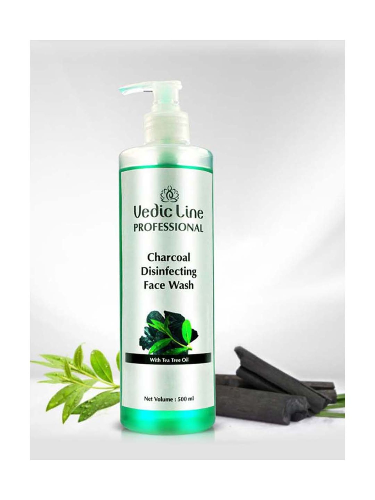 VEDIC LINE Charcoal Disinfecting Face Wash - 500 ml