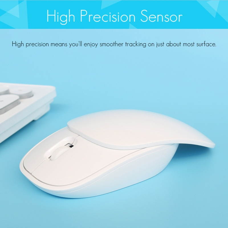 IMICE E-1100 Computer Mouse Power Saving Fashionable Computer Accessory Wireless Connection Office Mouse for Laptop