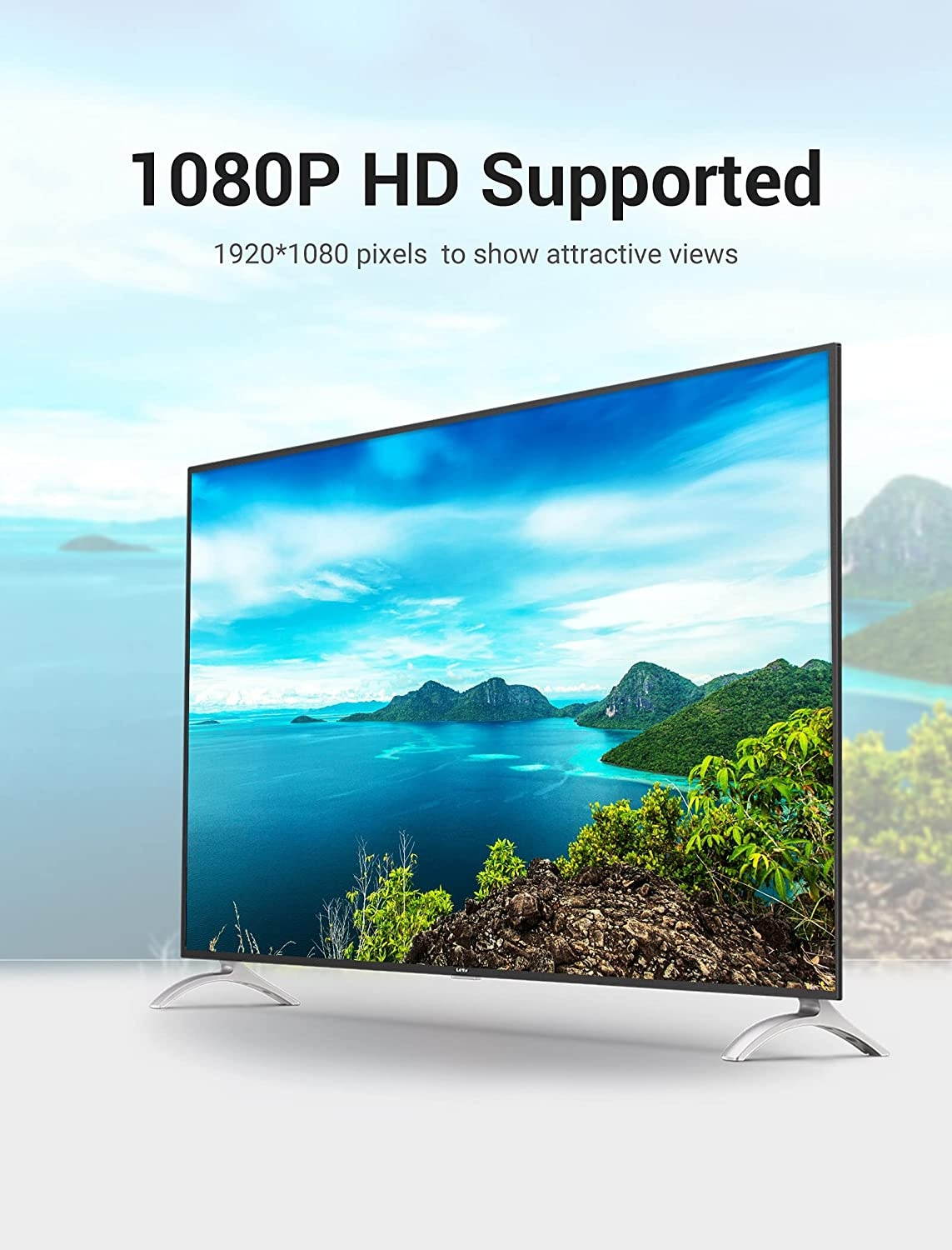 VGA Cable 5FT VENTION VGA Male to Male Video Coaxial Computer Monitor Cable with Dual Ferrite Cores Supports 1080P HD for PCLaptopProjectorsHDTVsDisplays