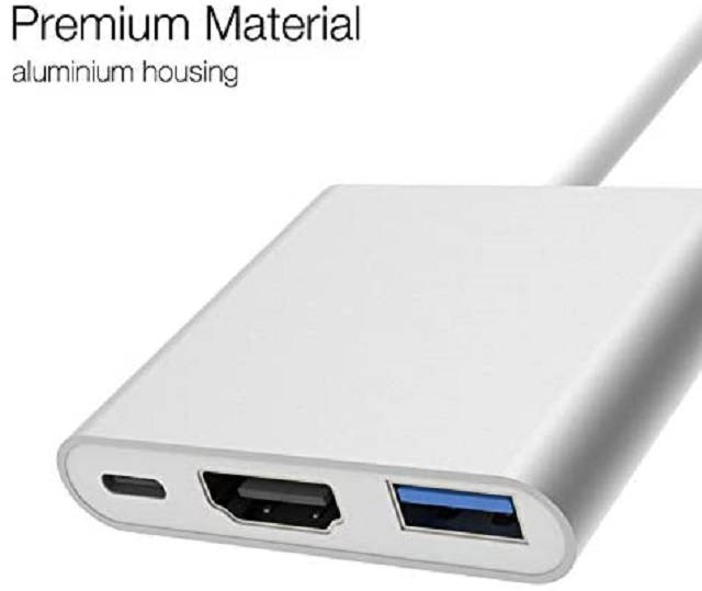 KOKKIA USB_C_Hub_C_A_HDMI : USB C Hub. 3-in-1 USB C to 1) USB C Power Delivery Port, 2) USB 3.0 Type A, 3) 4K HDMI. Compatible with Devices with USB C Port.