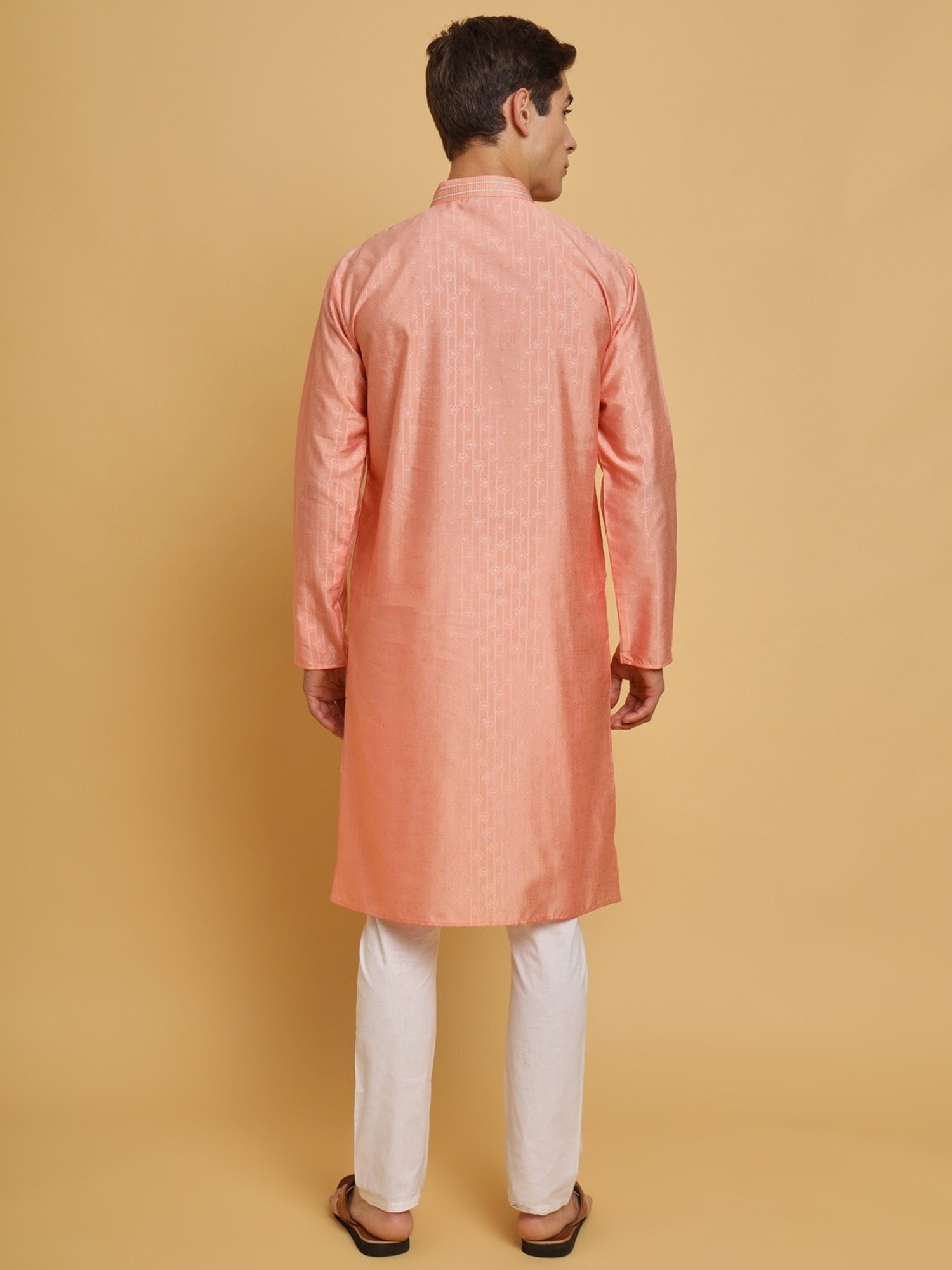 SWAGG INDIA Peach Regular Fit Kurta