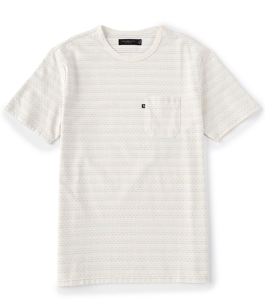 Junk Food Pacino Dobby Striped Pocket Tee