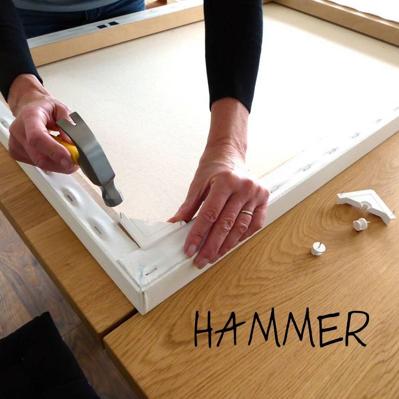 Under the Roof Decorating 20lb Place&Push Canvas Hangers Clear