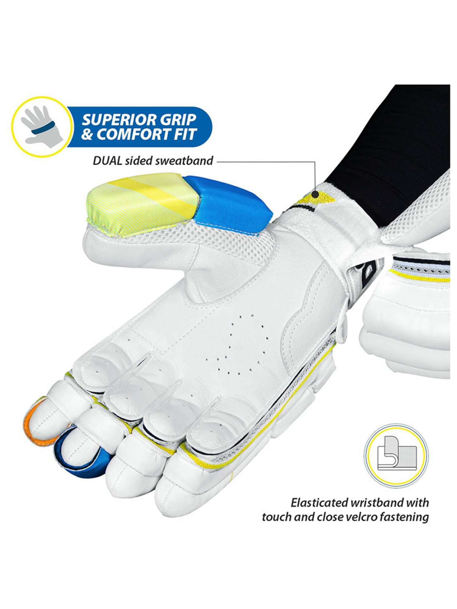 DSC Condor Glider Cricket Batting Gloves Size - Boys-Left