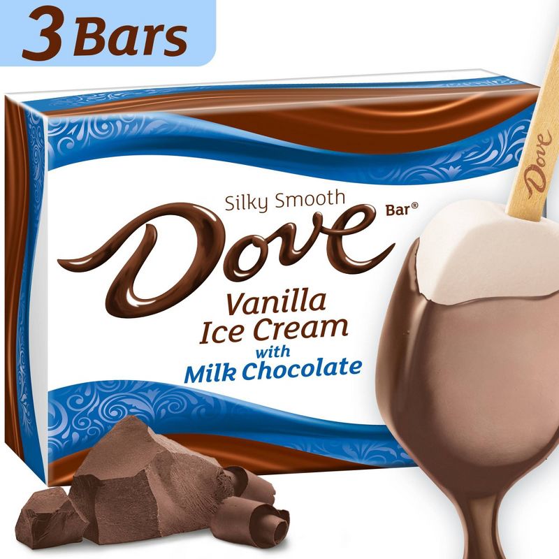 Dove Vanilla & Milk Chocolate Ice Cream Bars - 8.67floz