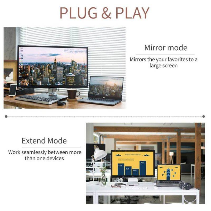 USB C to HDMI Cable, Hannord USB Type-C to HDMI 3 Feet Cable [Thunderbolt 3 Compatible] for MacBook Pro 2019/2018/2017, MacBook Air/iPad Pro 2018, Samsung Galaxy S10/S9, Surface Book 2 and More