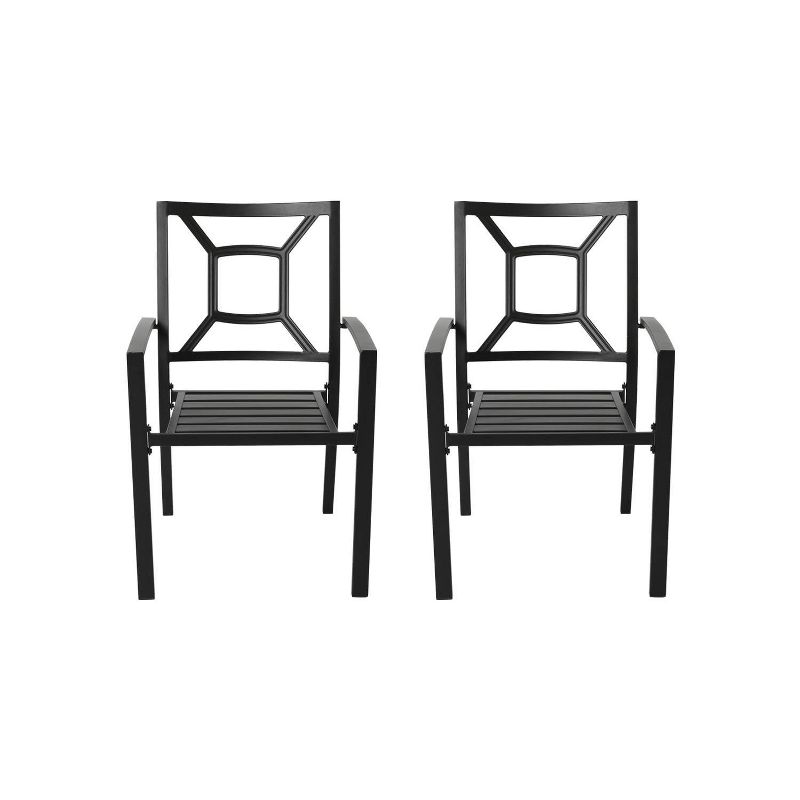 2pc Iron Dining Chairs - Nuu Garden