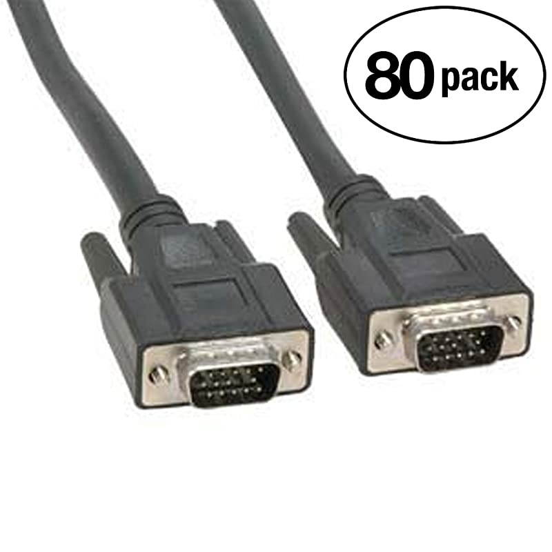 3Ft SVGA Cable - Male to Male - Black - High Performance