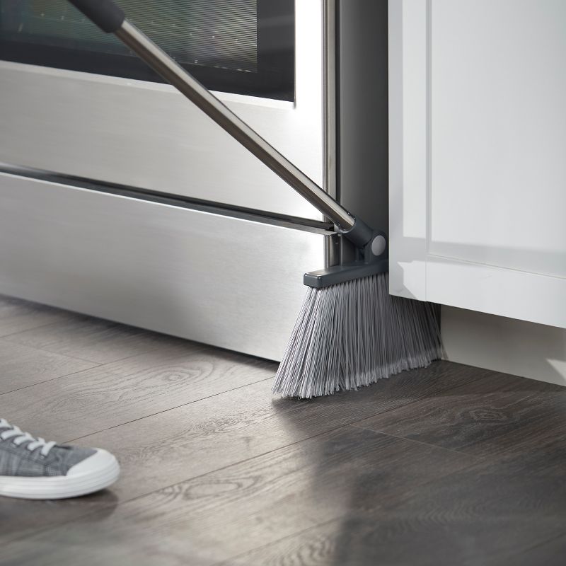 Deluxe Aluminum Handle Toilet Brush with Fully Removable Liner White - Bath Bliss