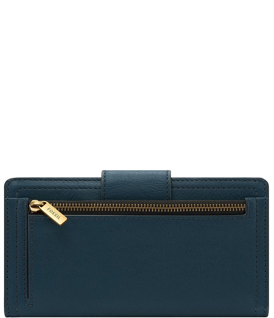 Fossil Logan Rainbow Stripe RFID Tab Clutch Wallet