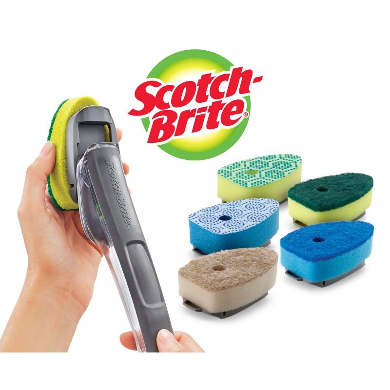 Scotch-Brite Advanced Soap Control Heavy Duty Scrubber Dishwand