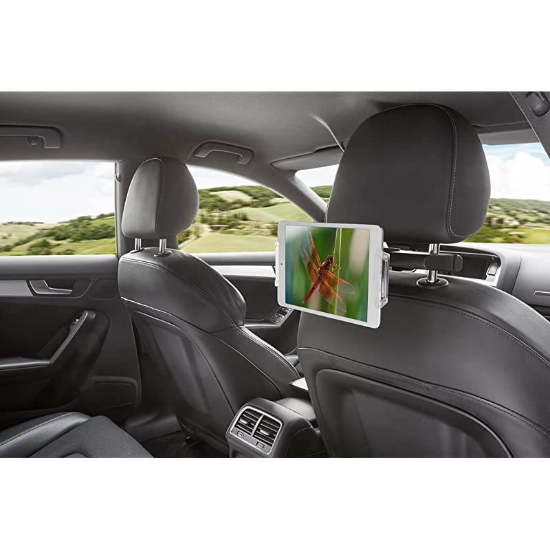 iPad and Tablet Car Headrest Mount, Universal and Adjustable - TMS 1020 Rotating Mount