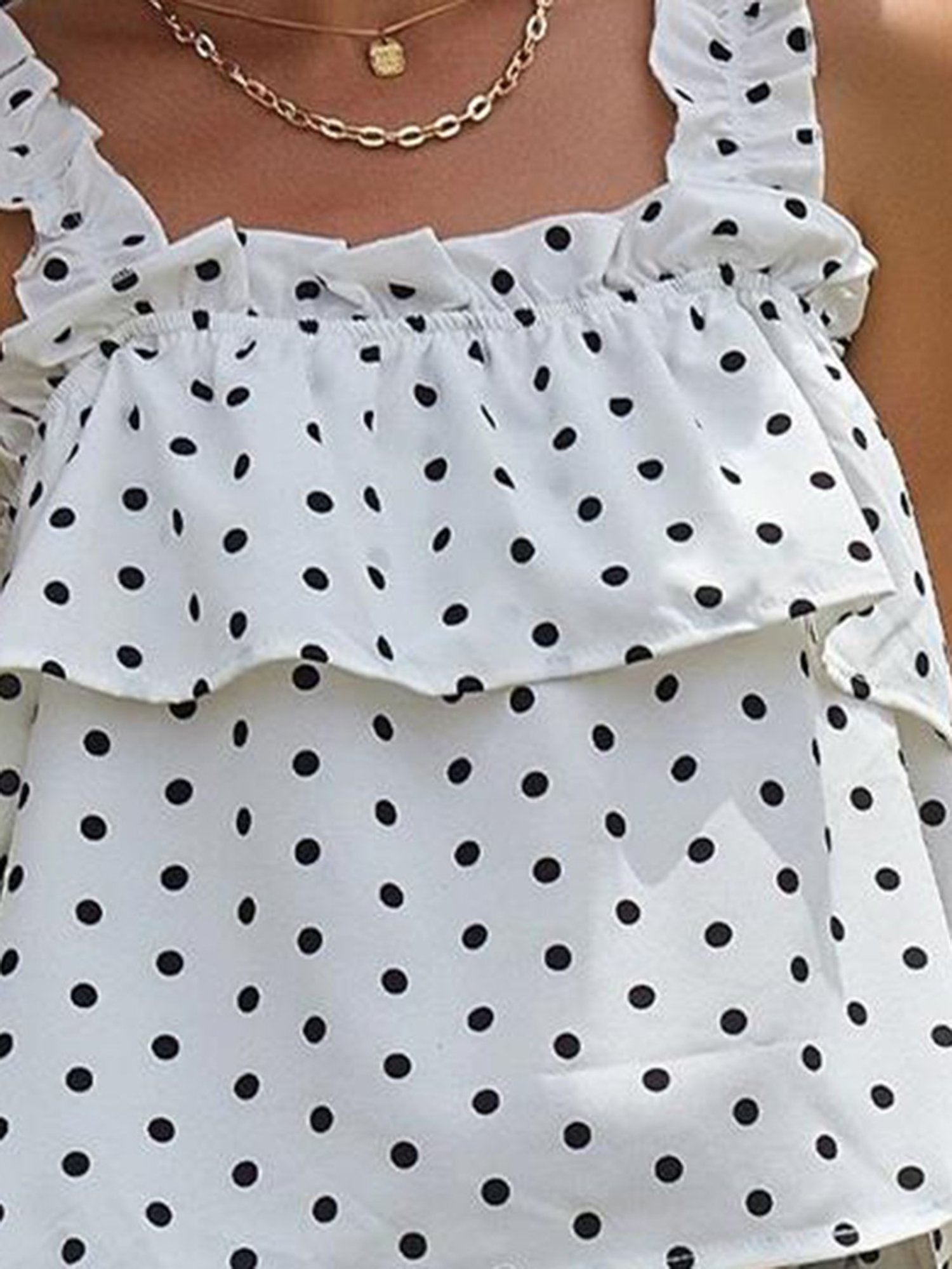 Kotty White Printed Top