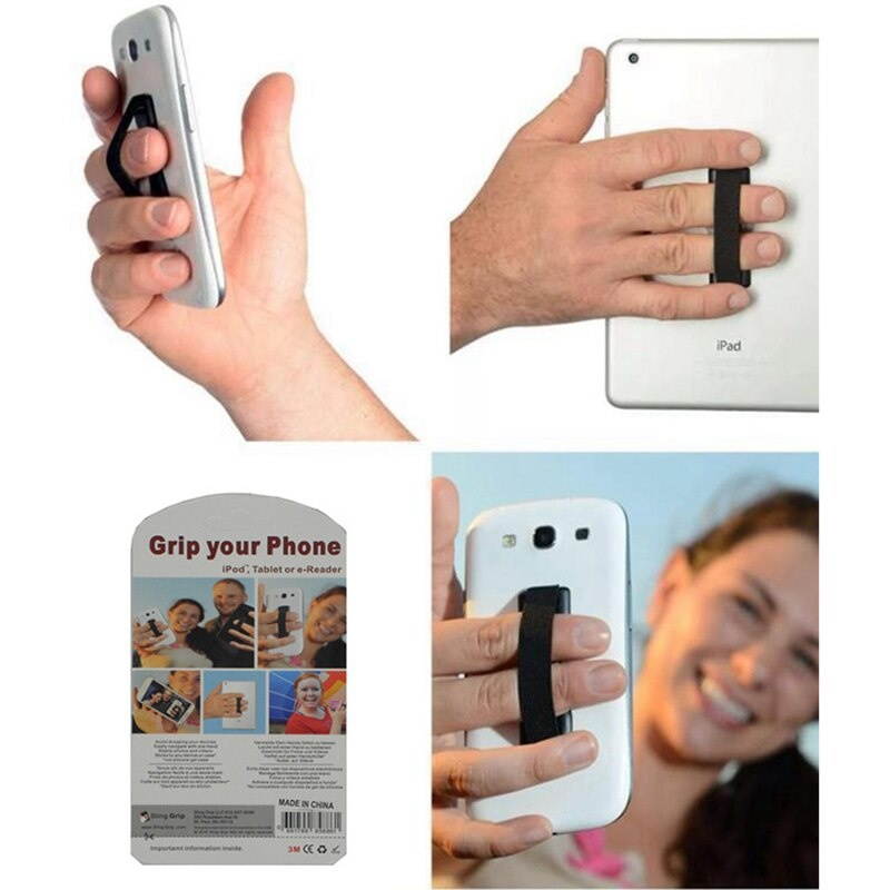 Anti Slip Elastic Band Strap Universal Phone Holder Stand For Apple IPhone Samsung Finger Grip For Mobile Phones Tablets