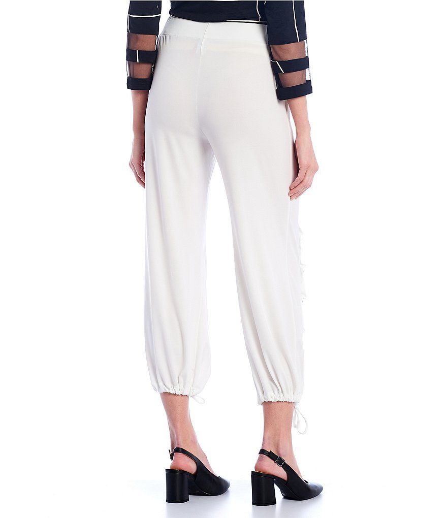 IC Collection Button Accent Hem Pull-On Pants