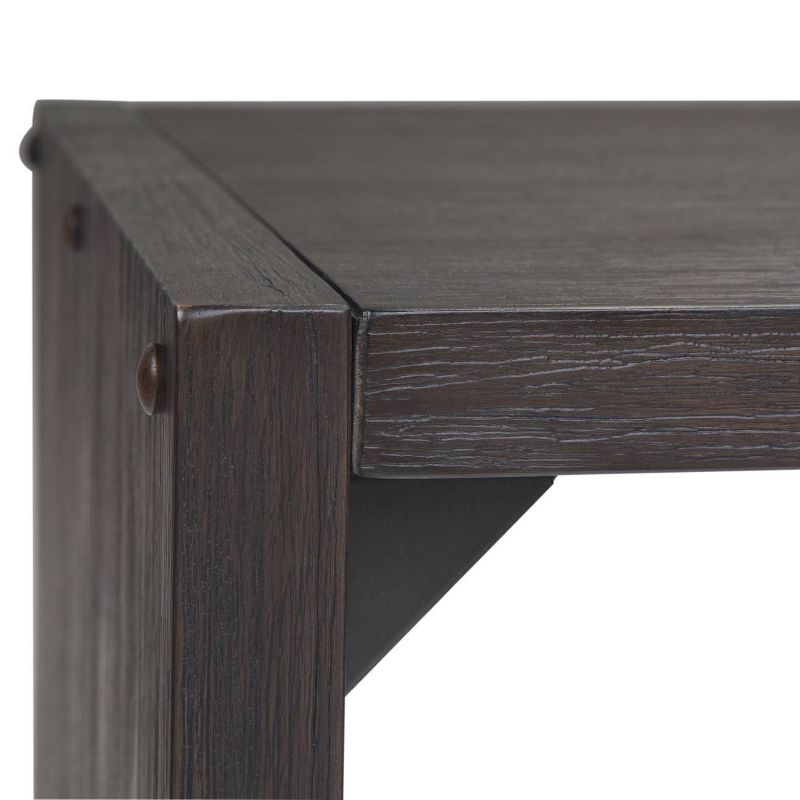 50" Franz Coffee Table Distressed Dark Brown - WyndenHall