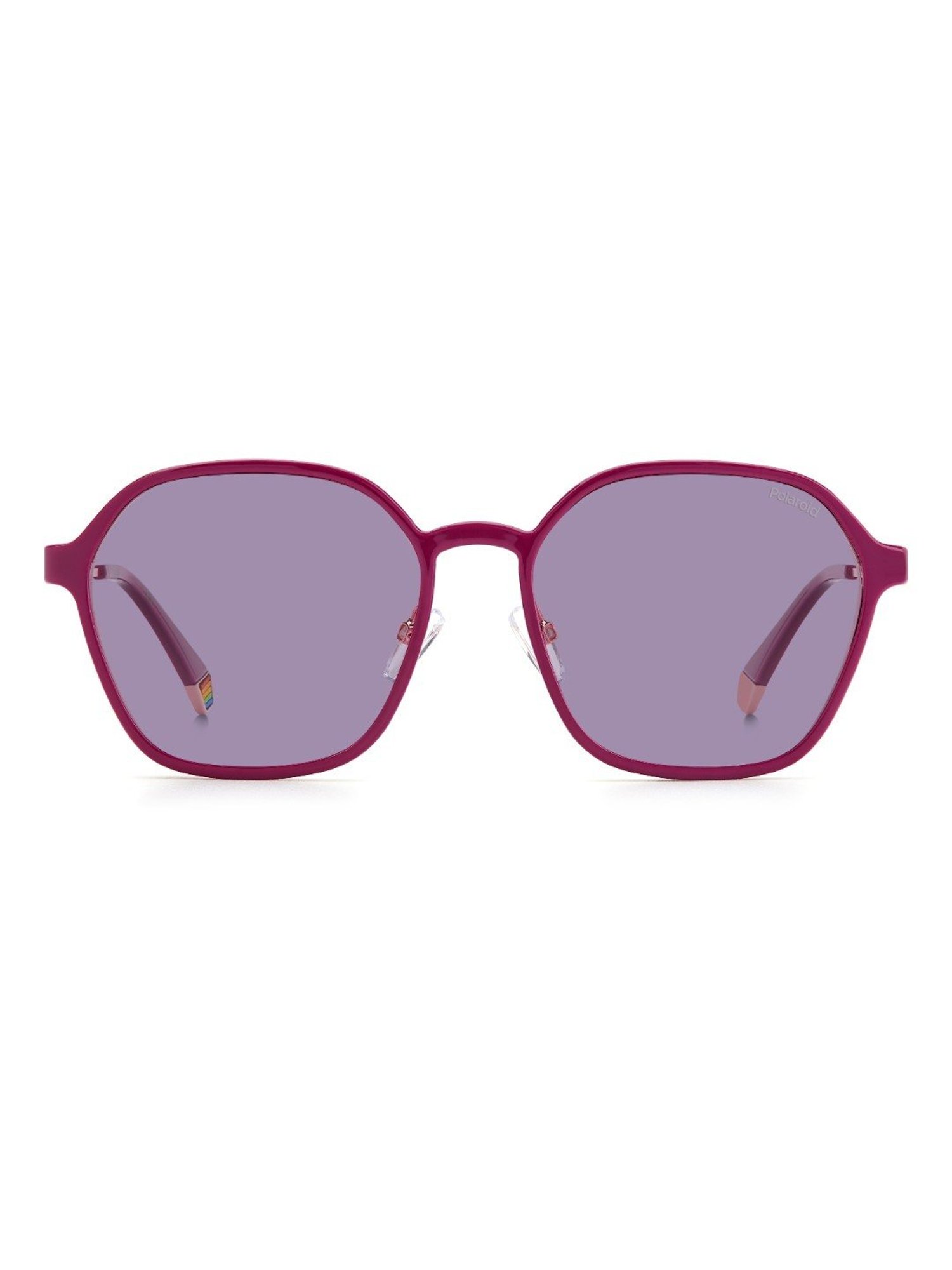 Polaroid Purple Geometric Unisex Sunglasses