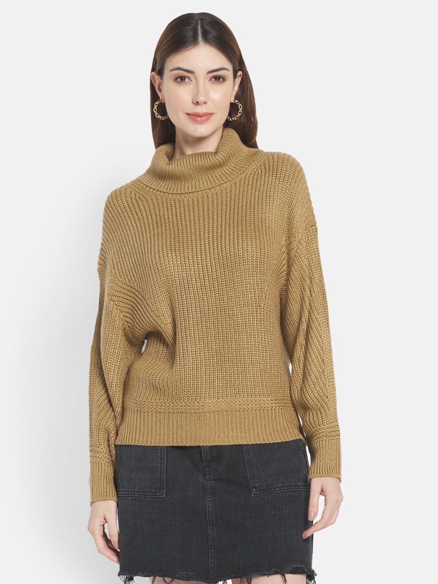 METTLE Brown Regular Fit Pullover