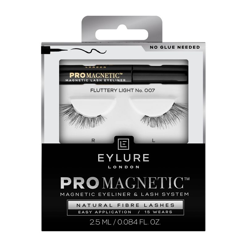 Eylure ProMagnetic Natural Fiber False Eyelashes No.7 - Black - 1pr