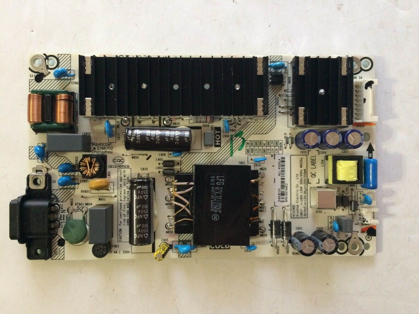 HISENSE 50R6E POWER SUPPLY BOARD RSAG7.820.8907/ROH