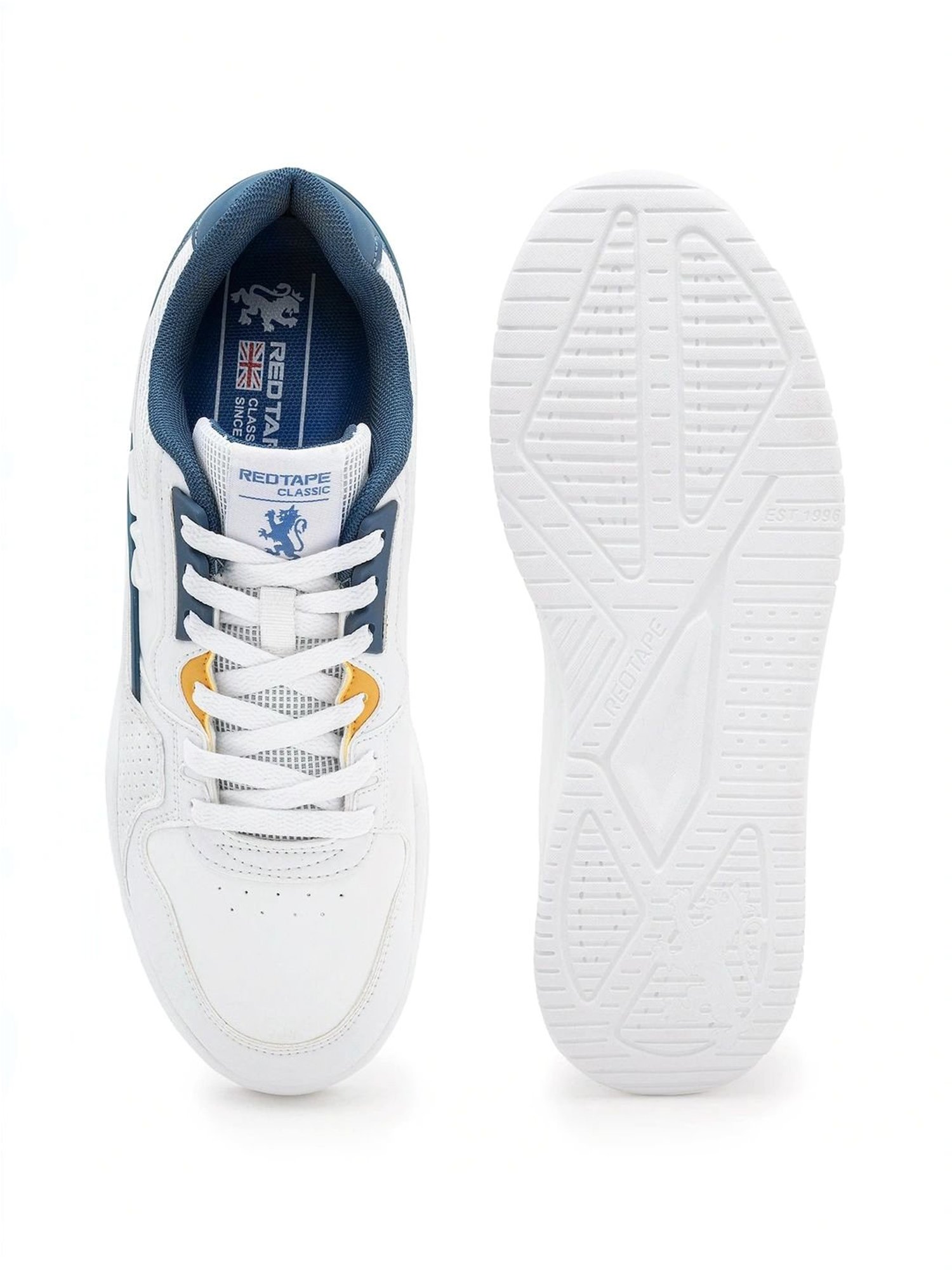 Red Tape Men's Slam Dunk Classics White Casual Sneakers