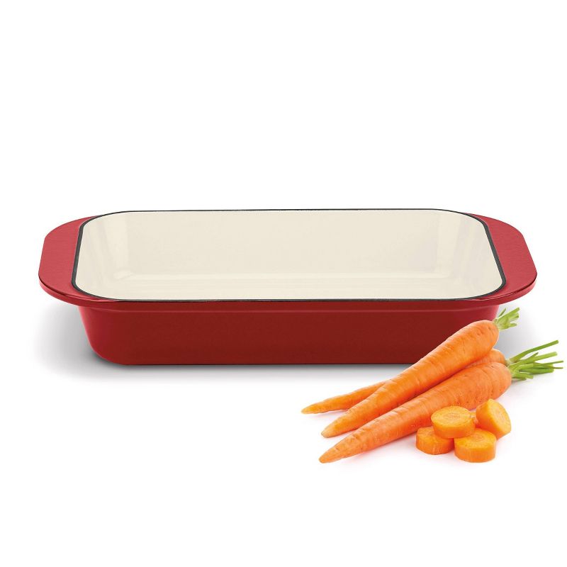 Cuisinart Chef's Classic 14" Red Enameled Cast Iron Roasting & Lasagna Pan - CI1136-24CR