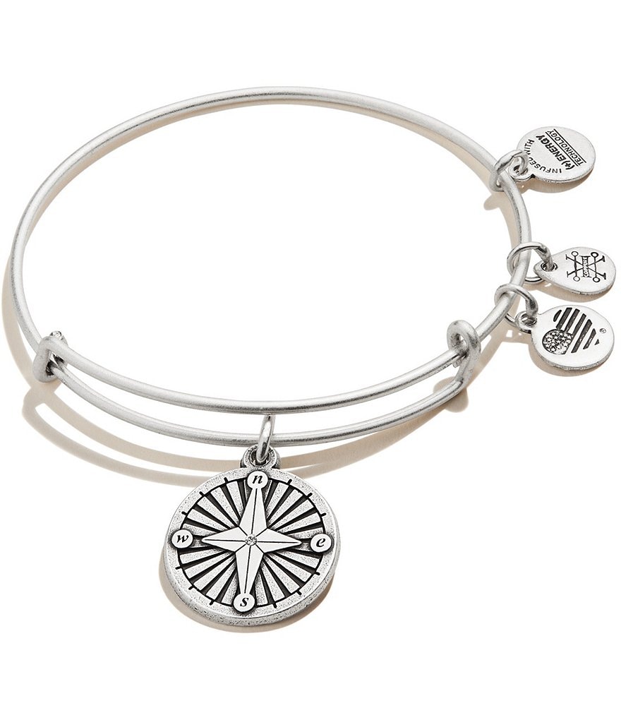 Alex and Ani Compass Charm Bangle Bracelet