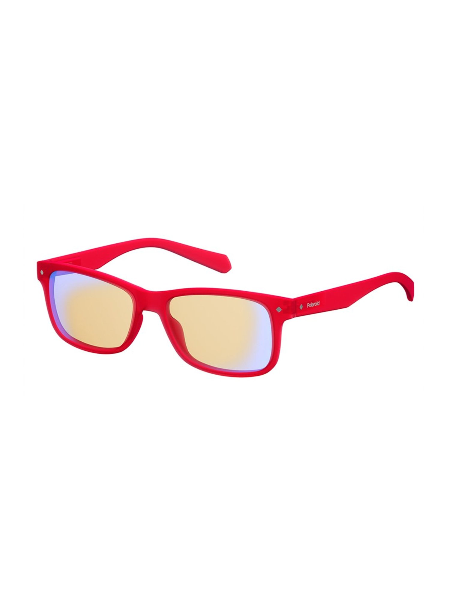 Polaroid Red Rectangular Unisex Reading Glasses Power: +1.00
