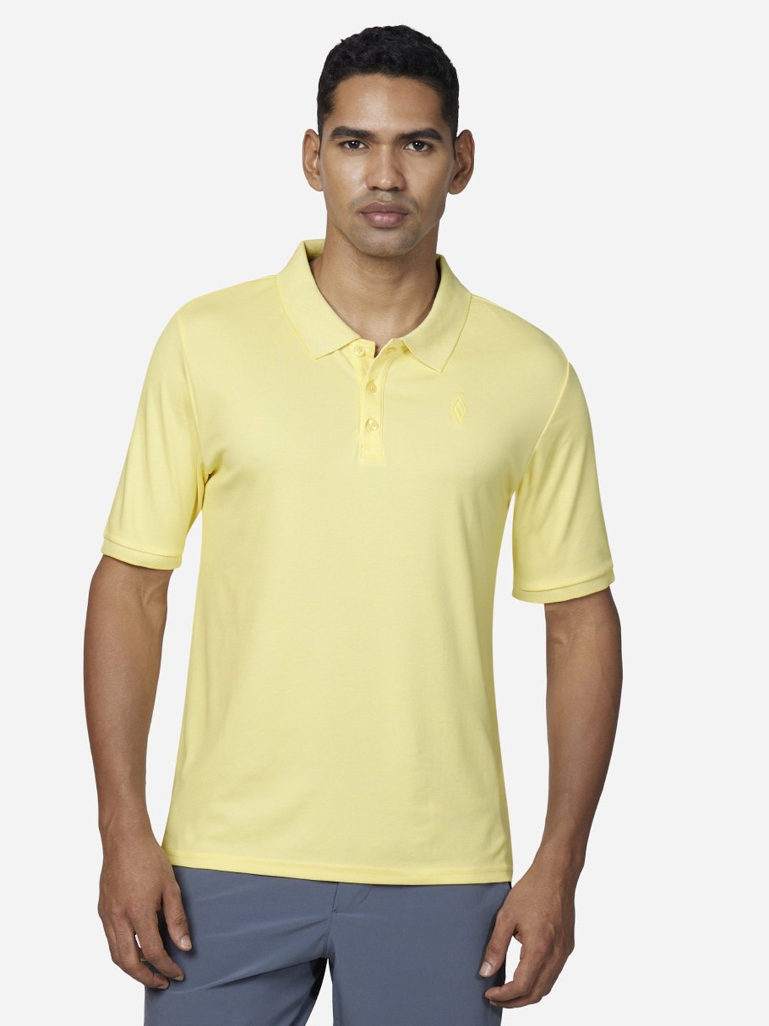 Skechers Yellow Regular Fit Polo T-Shirt