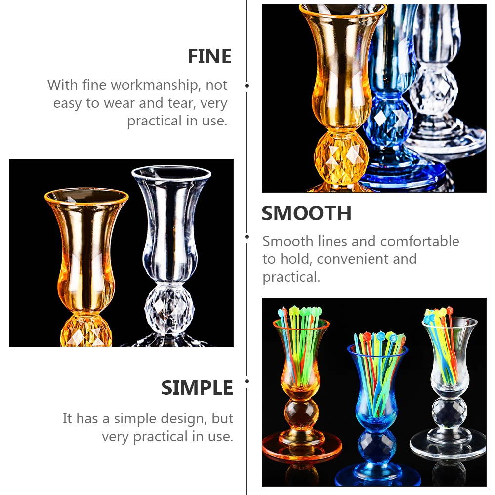 2 Pcs Durable Portable Practical Fruit Forks Container Fruit Fork Holder for Bar