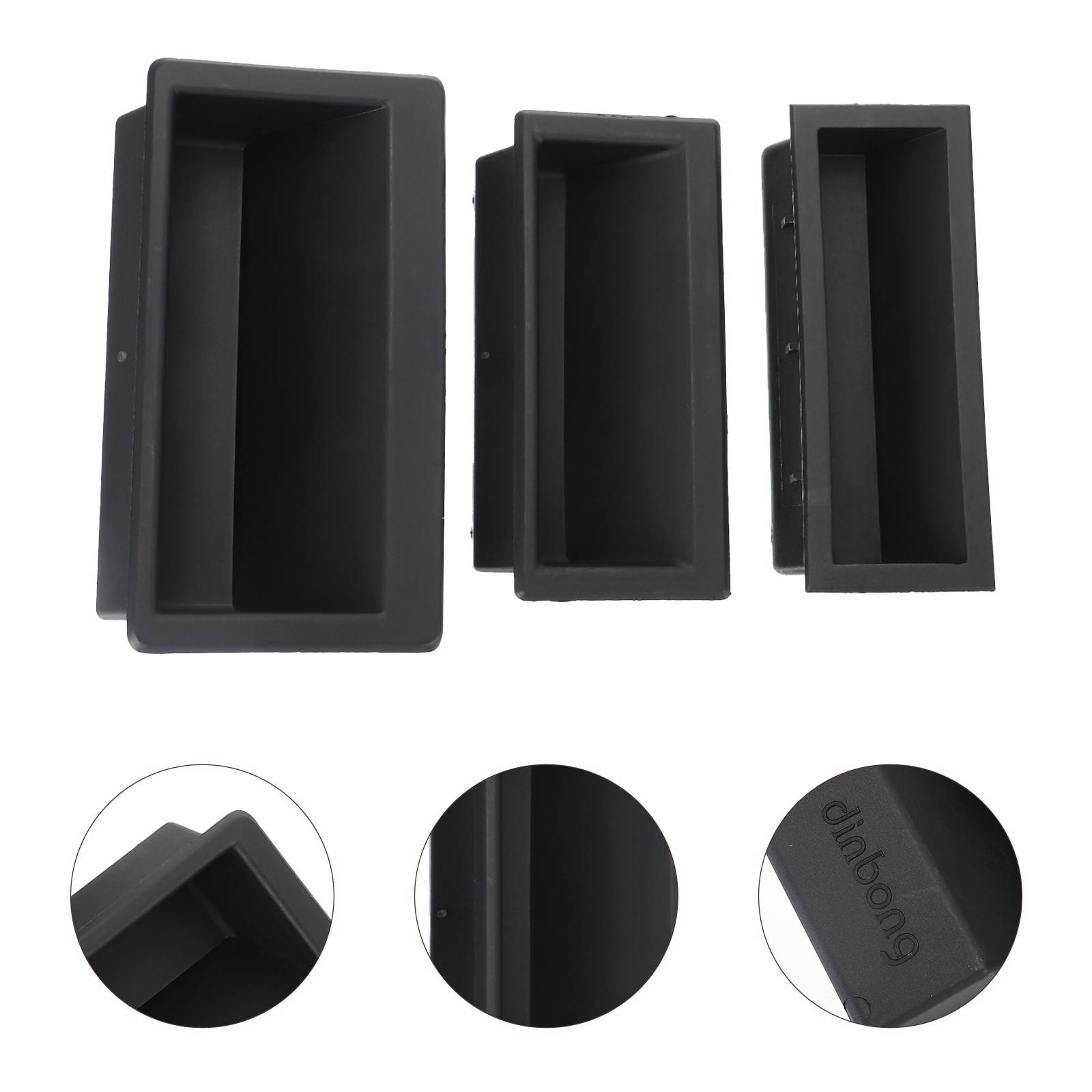 3pcs Inserted High and Low Voltage Cabinets Invisible Embedded Handle