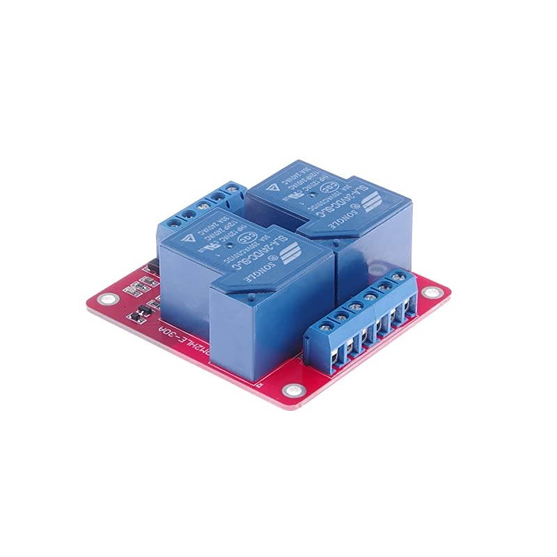 DC 24V 8-Channel 10A Relay Control Module Bi-Directional Isolated Control Module High Low Level Trigger (DC 24V, 10A 8-Channel)