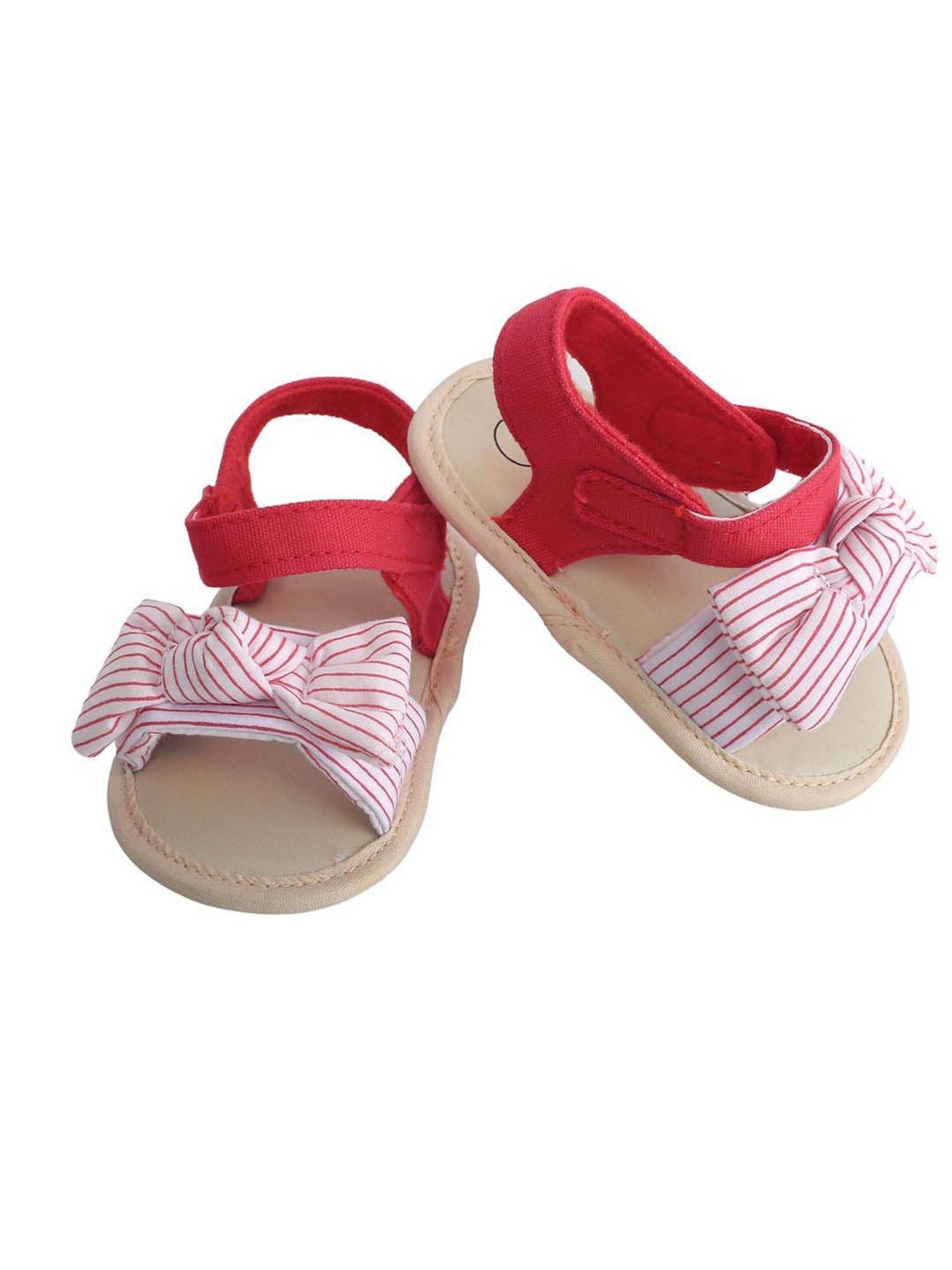Baby Moo Kids Red & Pink Casual Sandals
