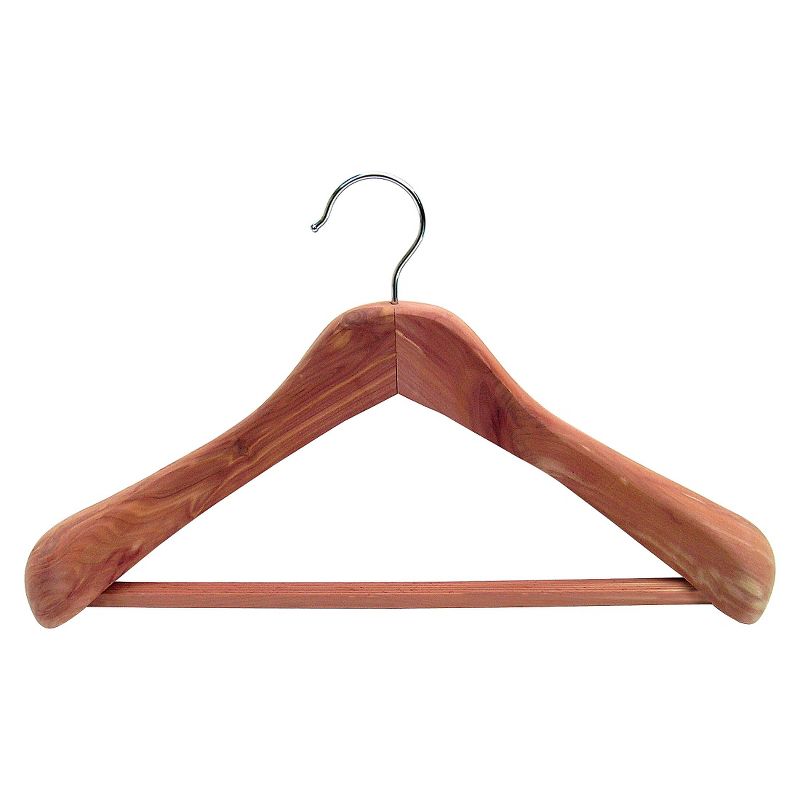 Household Essentials Cedar Coat Hanger Deluxe Fixed Bar