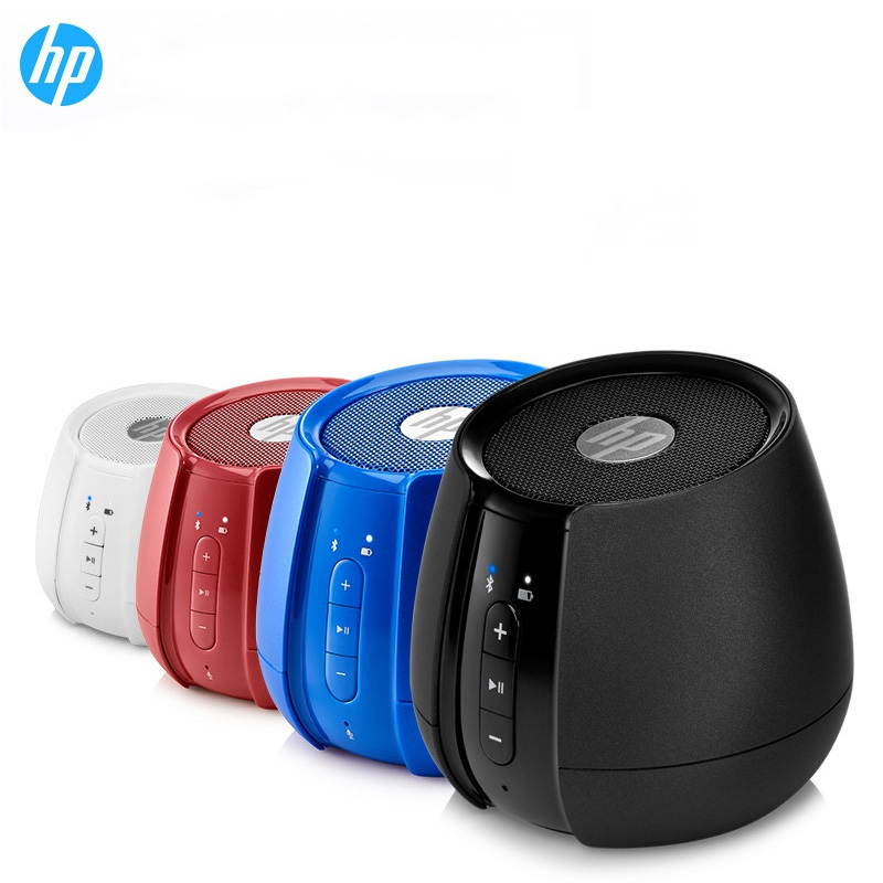 HP S6500 Mini and Portable Speaker, Outdoor Wireless Bluetooth, and 3.5mm Cable Connectivity,  Stereo Sound and Bass, Built-in HD Microphone, Handsfree Calling-Blue