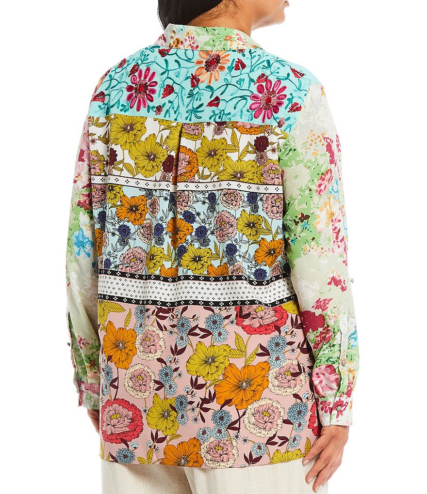 Bryn Walker Plus Size Pira Ponti Sleeveless Jewel Neck Oversized Tank