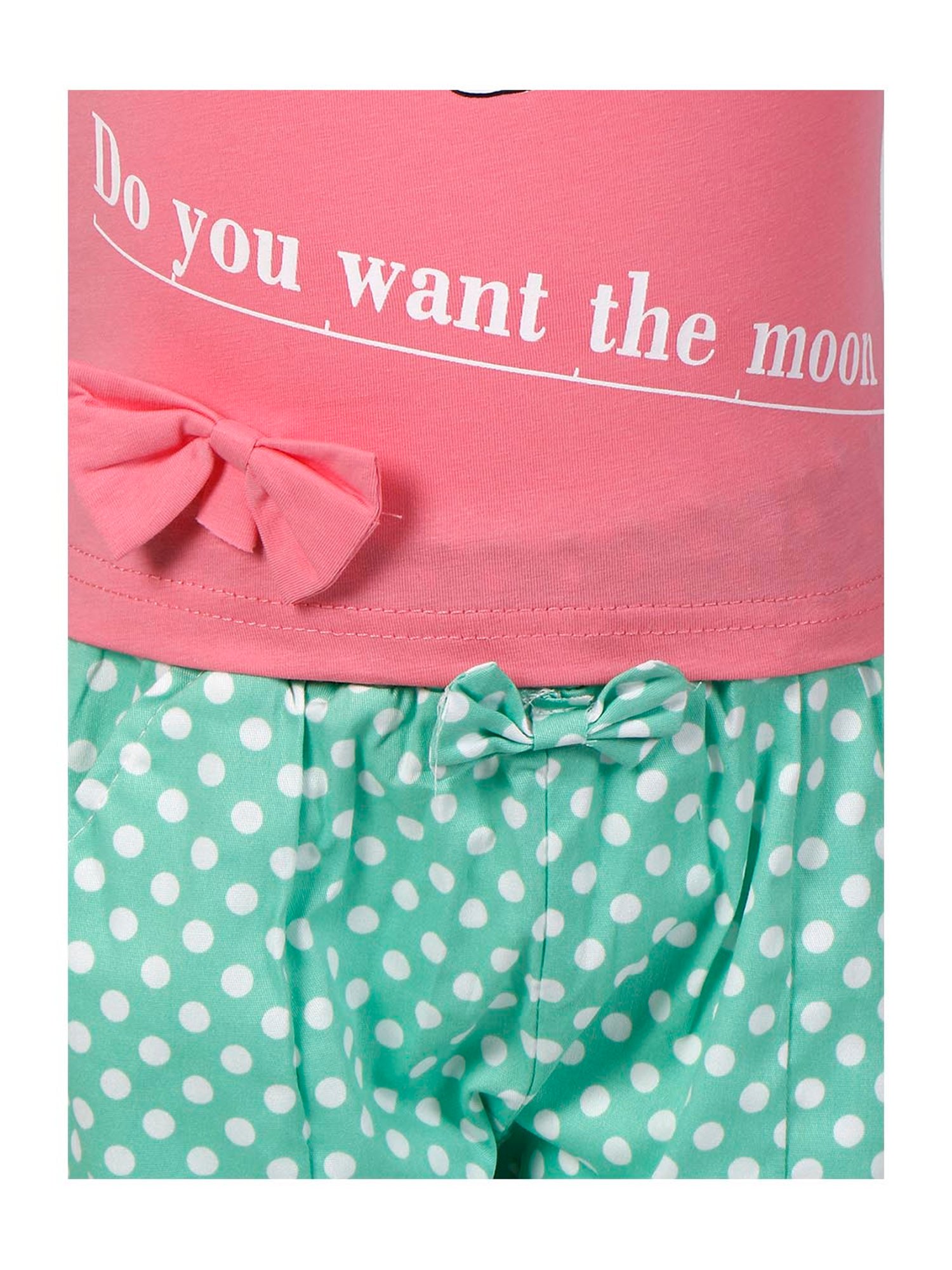 Passion Petals Kids Pink Cotton Printed Top & Shorts